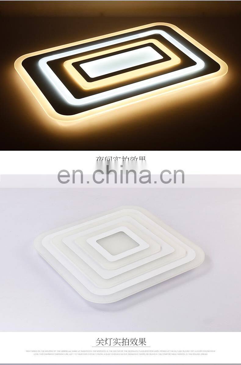 Square LED Chandeliers Light for Dining Living Room