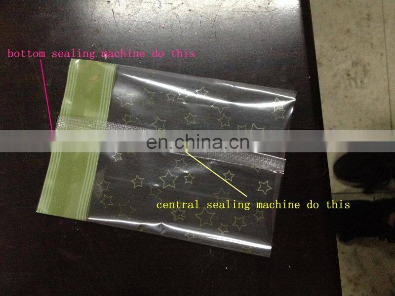 plastic bag central sealing machine