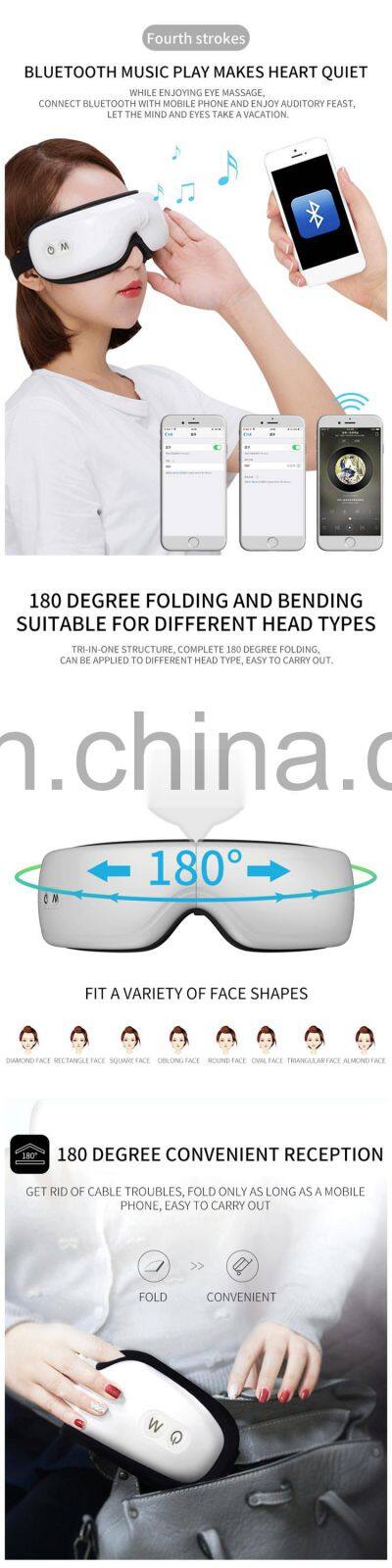 Bluetooth Music Electric Eye Massager Wireless Portable rechargeable eye massage machine