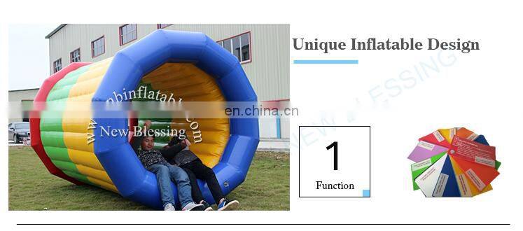 Colorful inflatable rolling tubes/inflatable water roller/big water walking ball