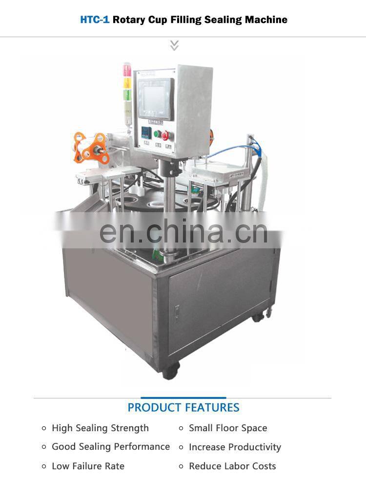 Rotary Cup filling and sealing machine