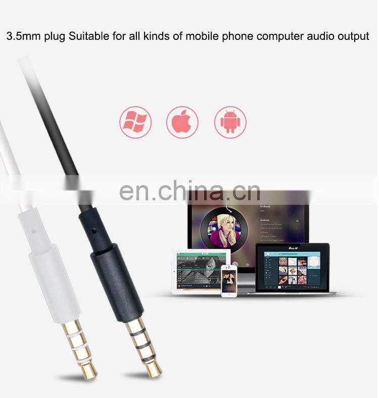 wired cable sport stereo earbuds headset headphone