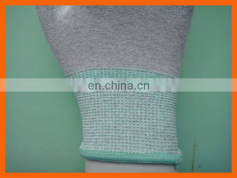 esd palm fit gloves with pu coated palm for safety and work