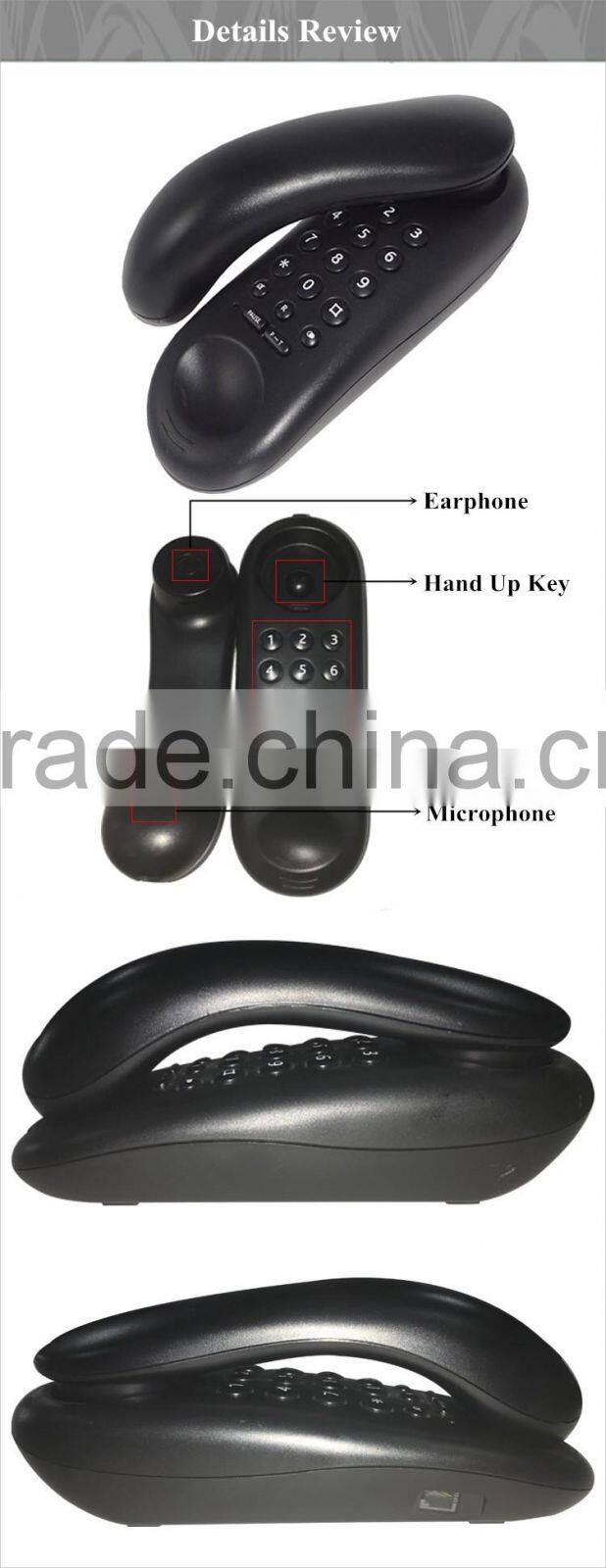 Slim telephone wall mounted phone hotel handset telephone