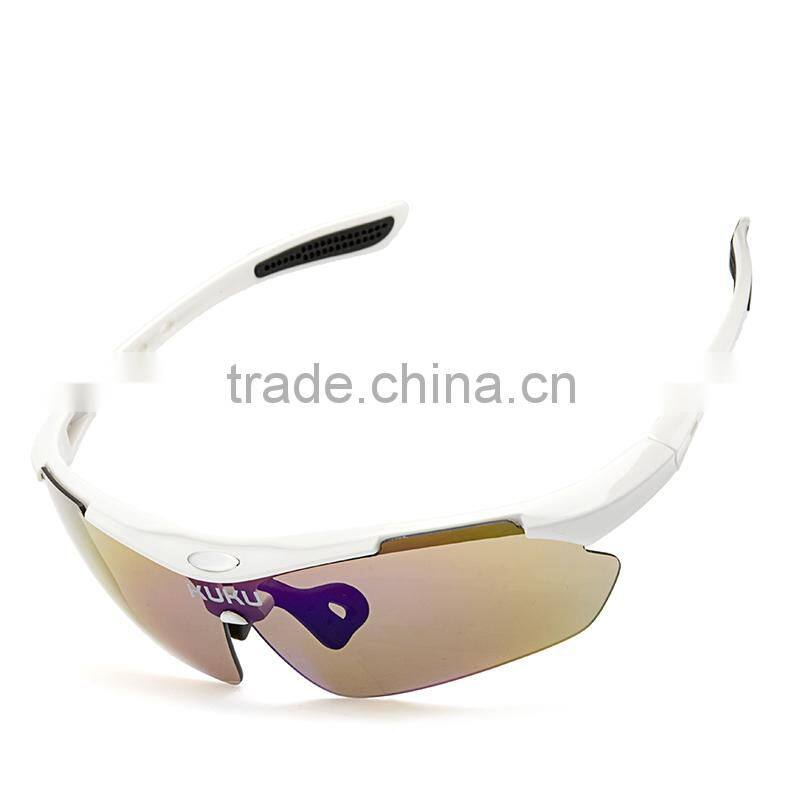 Hot selling 5 lens whole set outdoor sporting blue blocking sunglasses