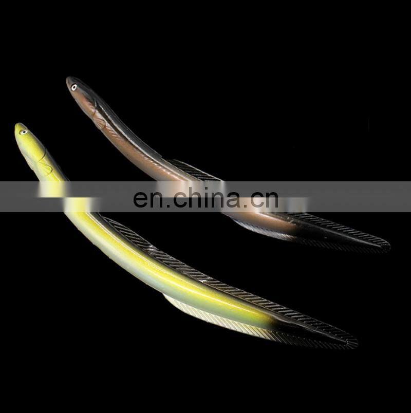 Amazon Hot Sale Soft Fish 30mm 56g Wholesale Fishing Tackle Equipment Soft Eel Lures