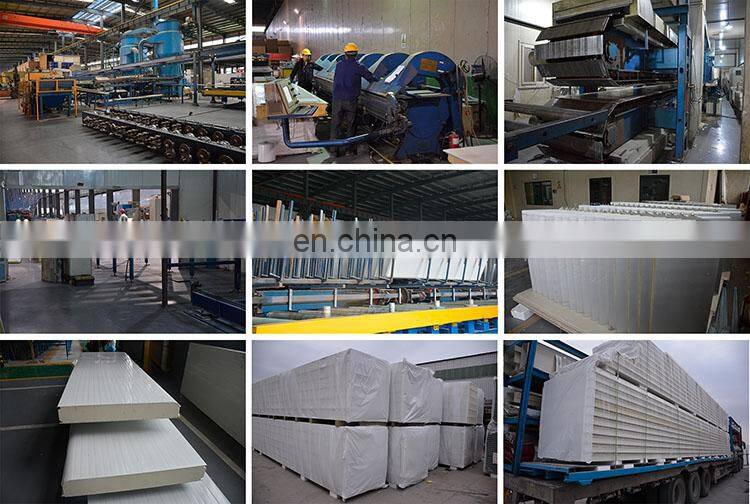 Steel structure prefabricated house insulation insulated wall roof use pu sandwich panels