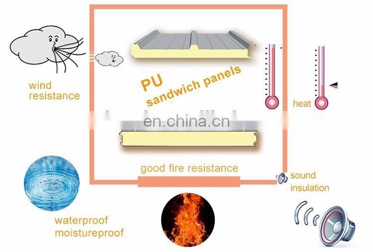wholesale Fire Rated Fireproof roof sandwich panel Price Roof Sandwich Panels