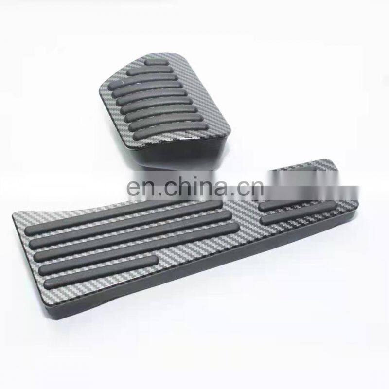 Car Accessories Metal Foot Pedal Pads Carbon Fiber Brake Accelerator Pedal Gas Brake Car Pedal Pad For Suziki Jimny