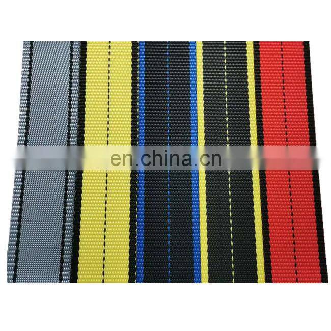 anti-fall polyester woven strap high strength low extensibility webbing for high altitude work