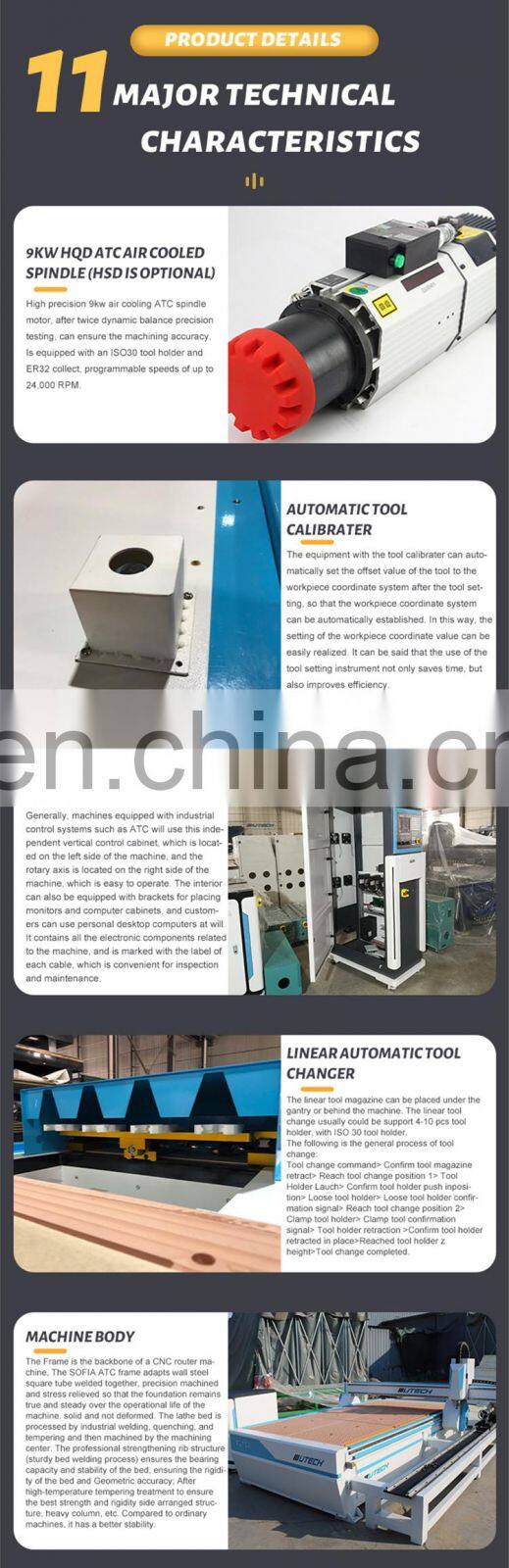 Coffin Making Machine 4 Axis ATC CNC router machine