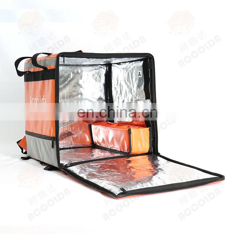 Motorcycle Pizza Insulated Food Delivery Bags for Food Transport Box UV Disinfection Lamp Shoulder Bag Thermal Waterproof