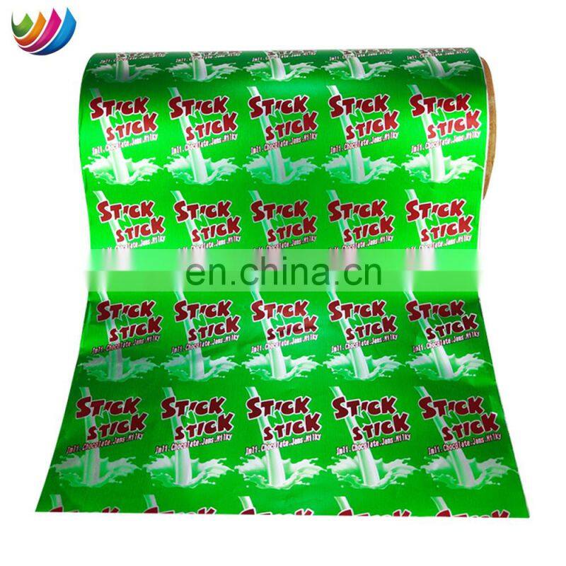 Customized Colored luxury Coffee Candy Packing aluminum seal foil chocolate wrapping paper for food packaging