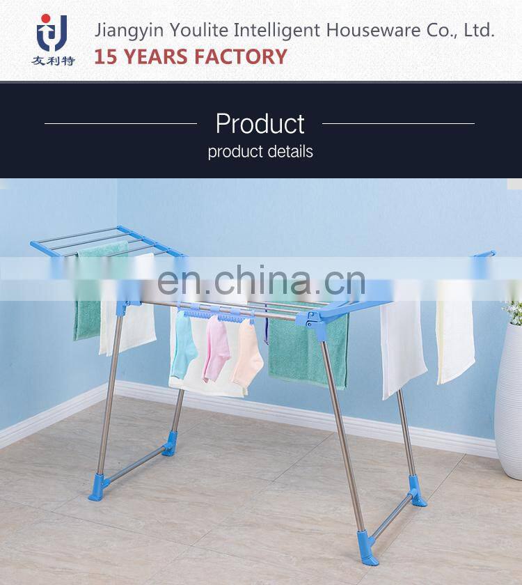 Simple design push-pull metal multifunctional towel drying clothes rack