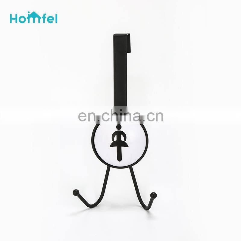 Over door hooks door hangers wood Entryway Bathroom Kitchen hang clothes hat Purse bag hooks chrome plate