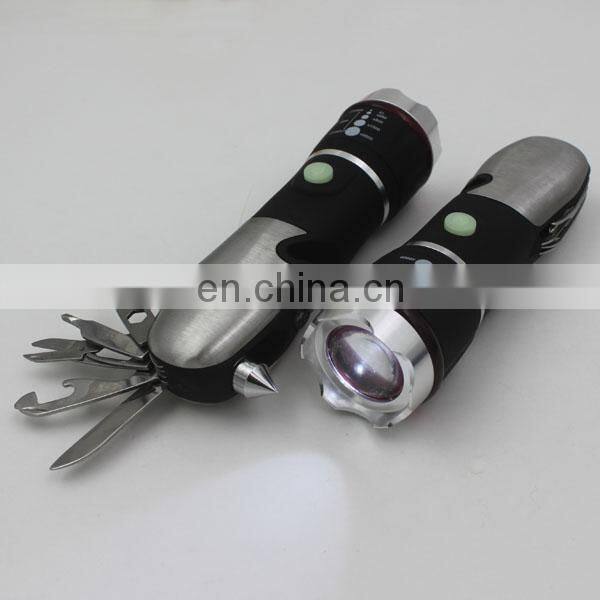 Multi function Safe Led Torch with Emergency Tool kit