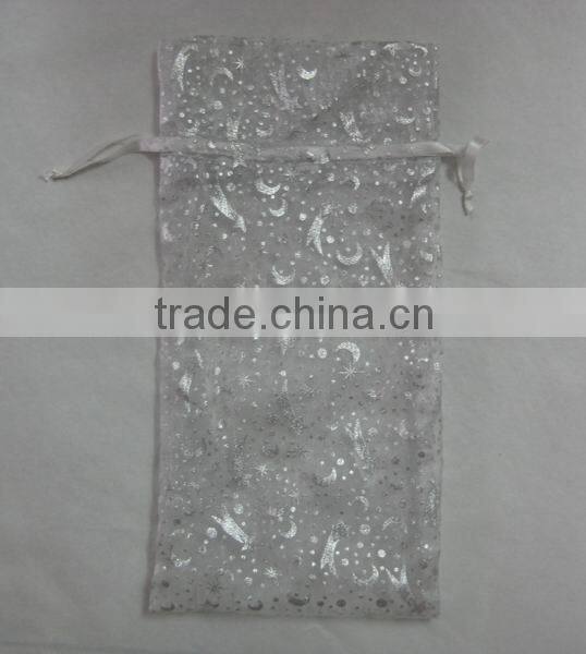 gold glitter mesh with poly gross butterfly pull ribbon and flower bow for packing/decoration wedding/Christmas/present