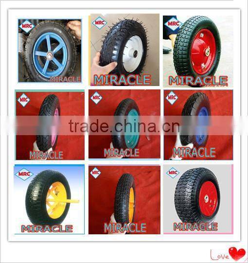 Hot sale pattern pneumatic go cart wheel tyre rubber wheelbarrow wheel 13 x 3.25 / 3.00-8