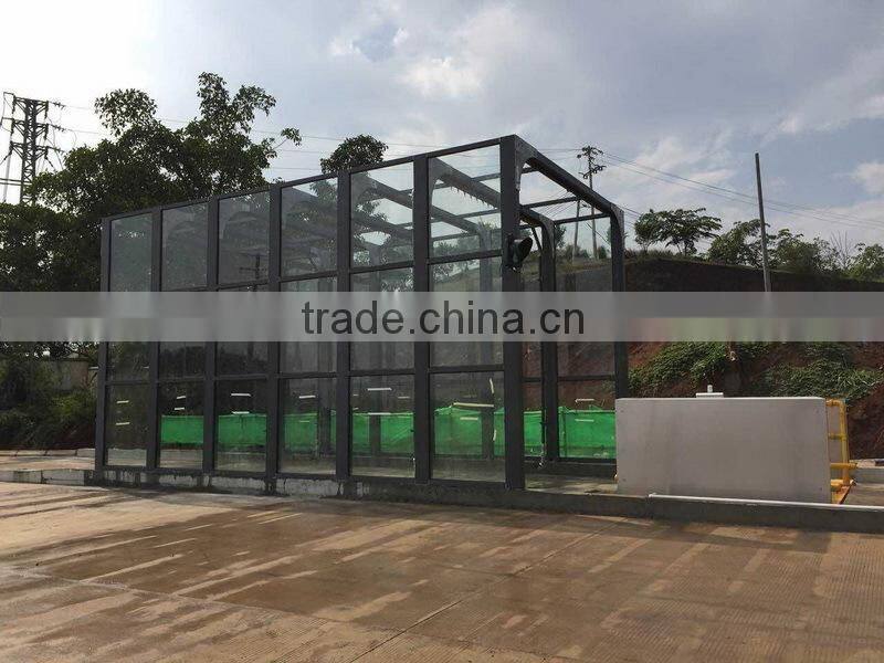 Construction Site Vehicle Wash Machine PE-WW200, Engineering Truck Wheel Wash Equipment, Trash Dump Vehicle Washing System