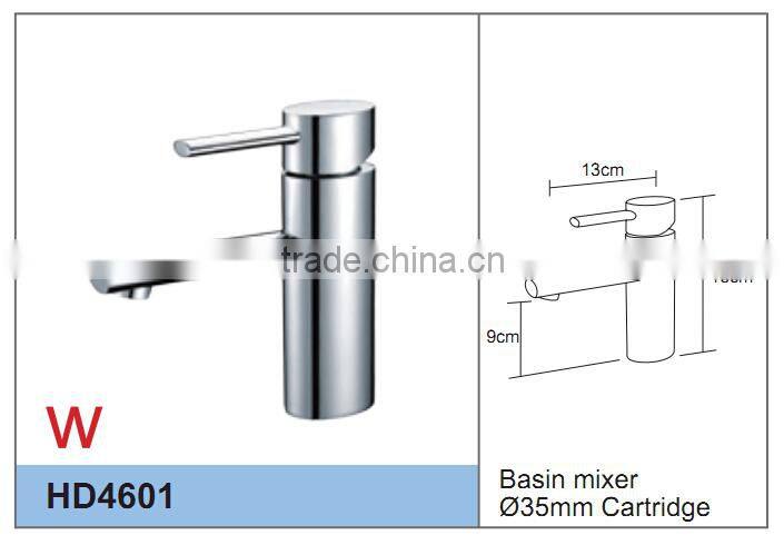 HD4601 35mm Watermark Quality Round Bathroom WELS Basin Flick Mixer Tap Faucet