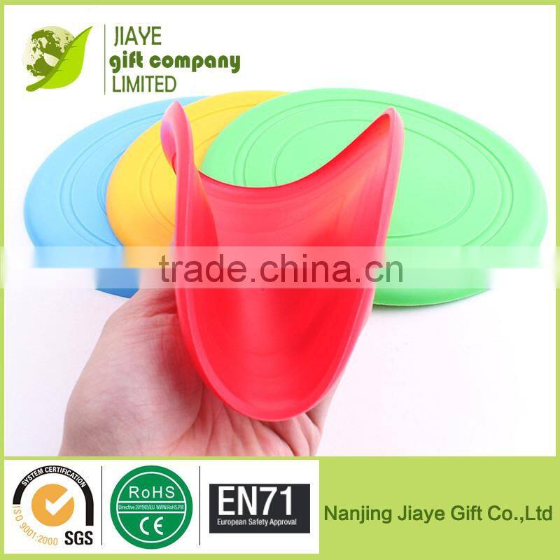 Whosale Rubber Silicone Soft Dog Frisbee