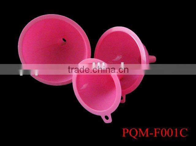 3 pieces lime oil kitchen funnel set made of plastic 001D