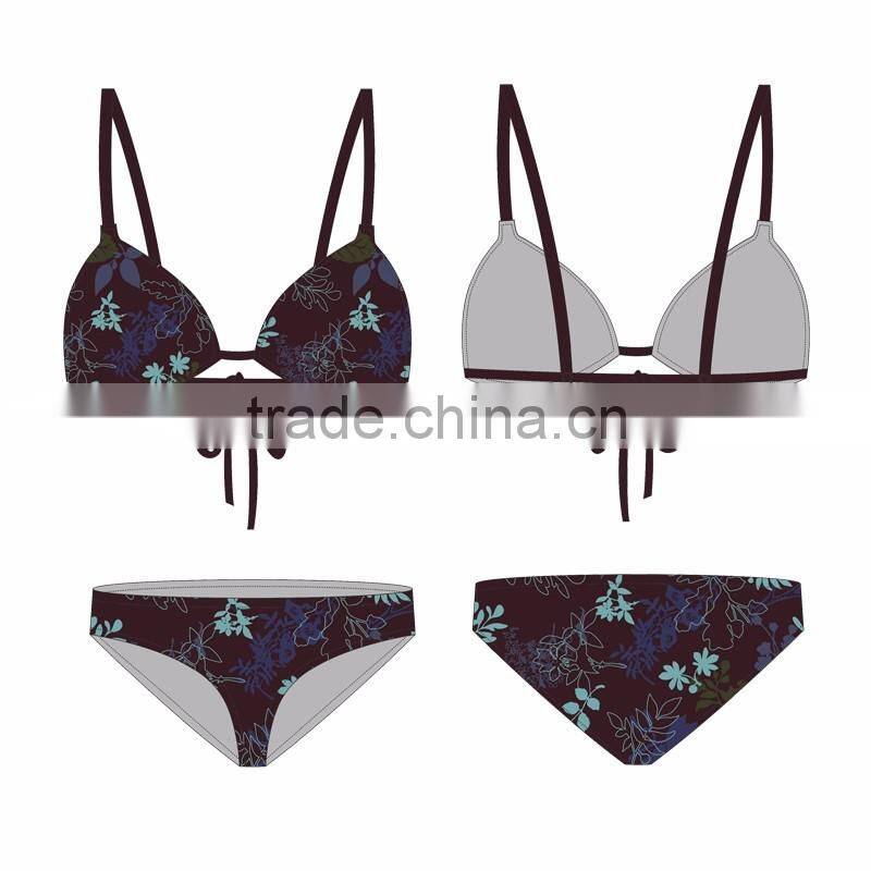 (OEM Factory)Summer padded bra swimsuit swimwear bathing suit bikinis for women