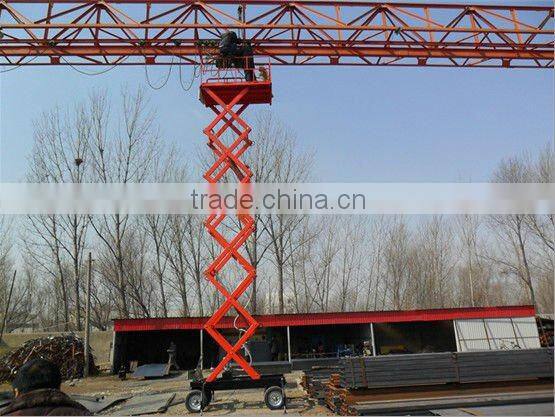 mobile electric scissor lift/hydraulic goods lift china/material lift elevators