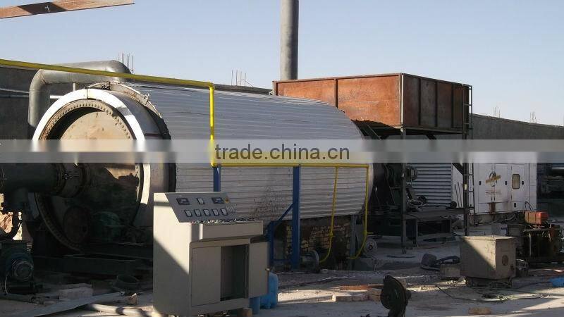Hot selling continuous pyrolysis technology waste tire pyrolysis to oil machine with CE