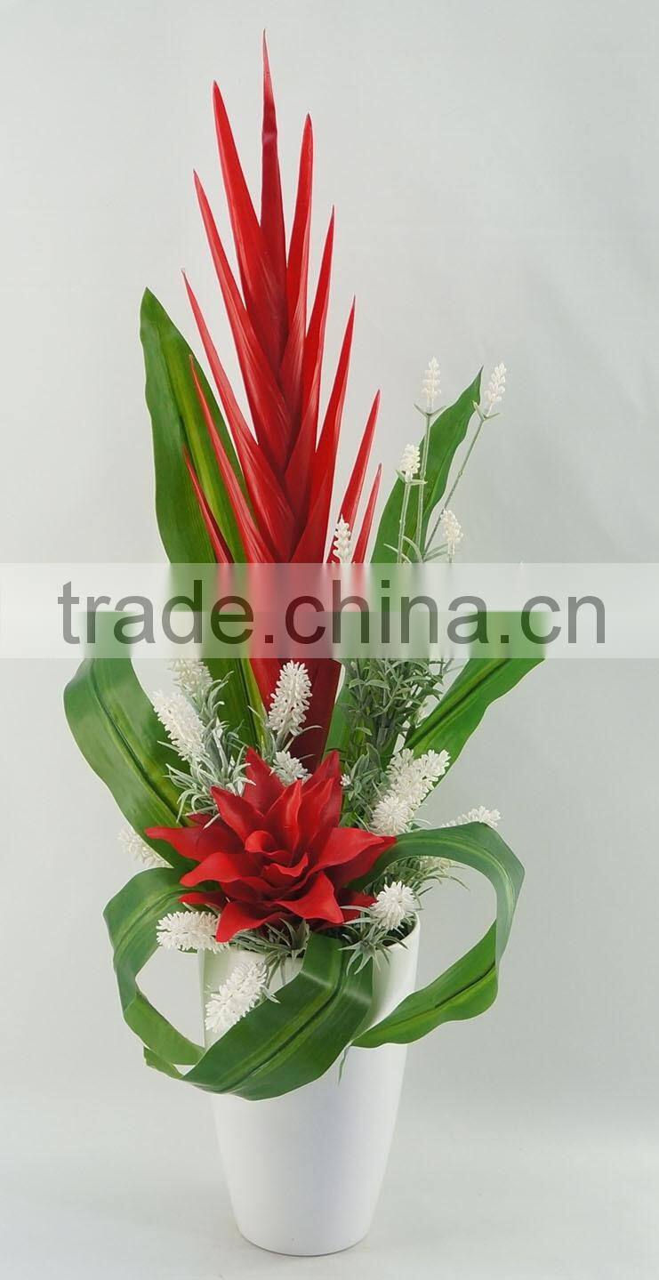 Potted artificial Fabric flower bonsai/artificial flower wholesale for home decor