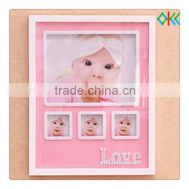 baby gift plastic material baby picture frame