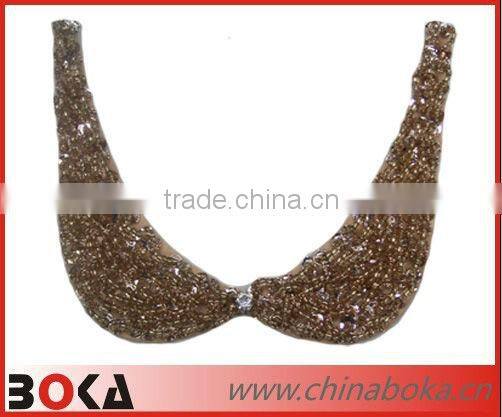 Fashion handmade beads collar neck design