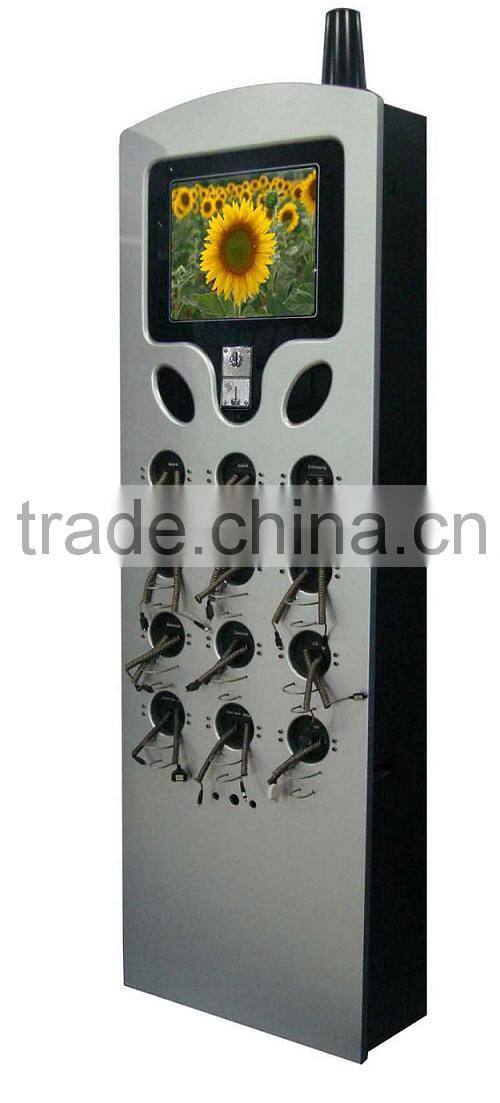 Vending Machine Charging Cellphone