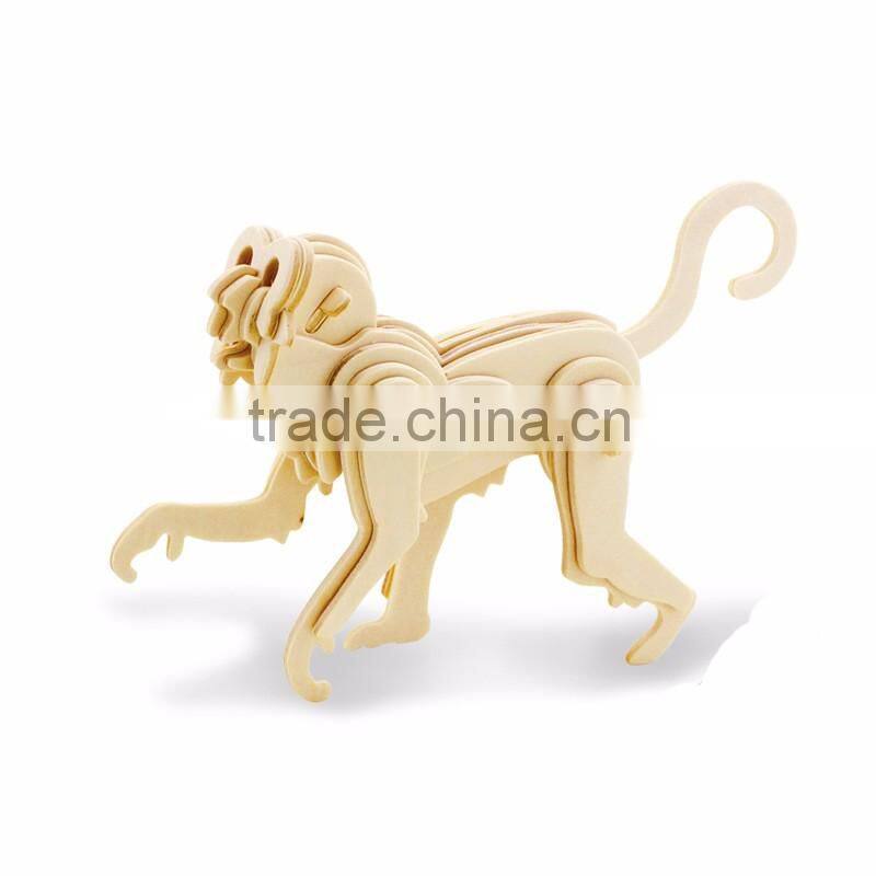 Creative gifts animal wooden craft,wooden model