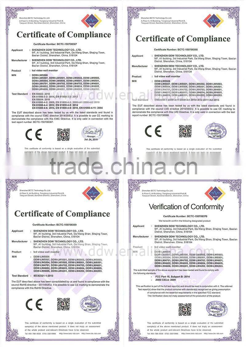 Shenzhen DDW Touch screen totem standalone i3/i5/i7 PC digital signage 46" kiosk