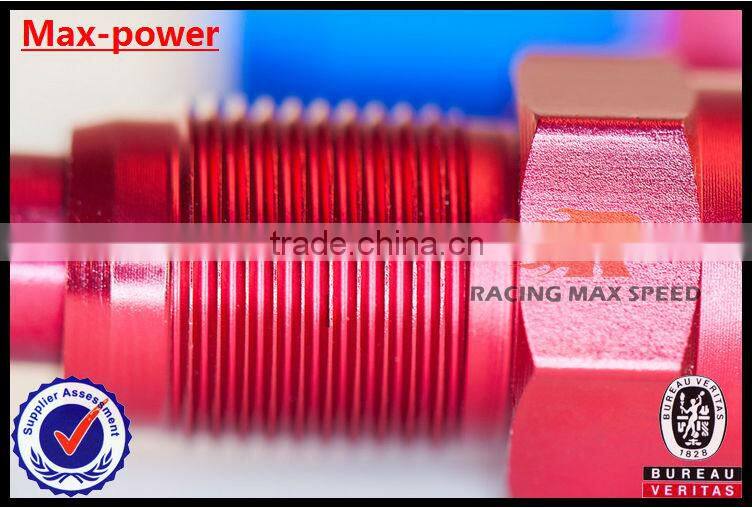 Hot Sale! Oil cooler Hose Fitting 180 degree Push On Hose End AN4 AN6 AN8 AN10 AN12 Blue and Red