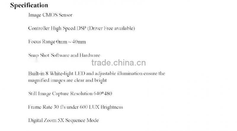 factory supply 2.0MP 500X usb digital microscope/usb microscope