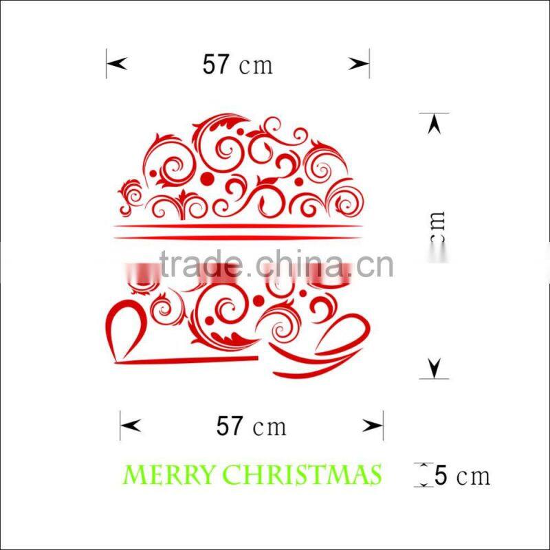 ALFOREVER Red vinyl quote christmas decals,vinyl christmas sticker