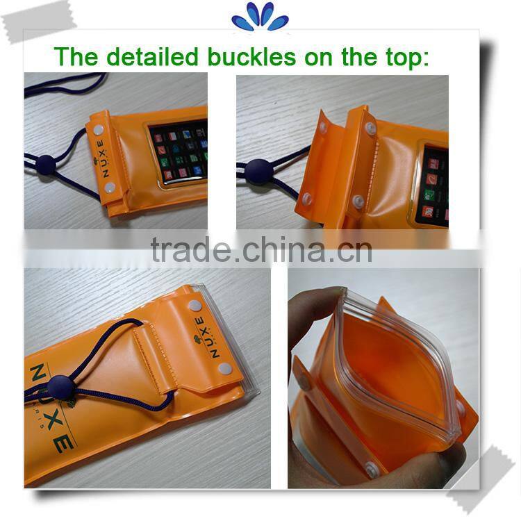 High quality promotion custom printed PVC cell phone waterproof bag