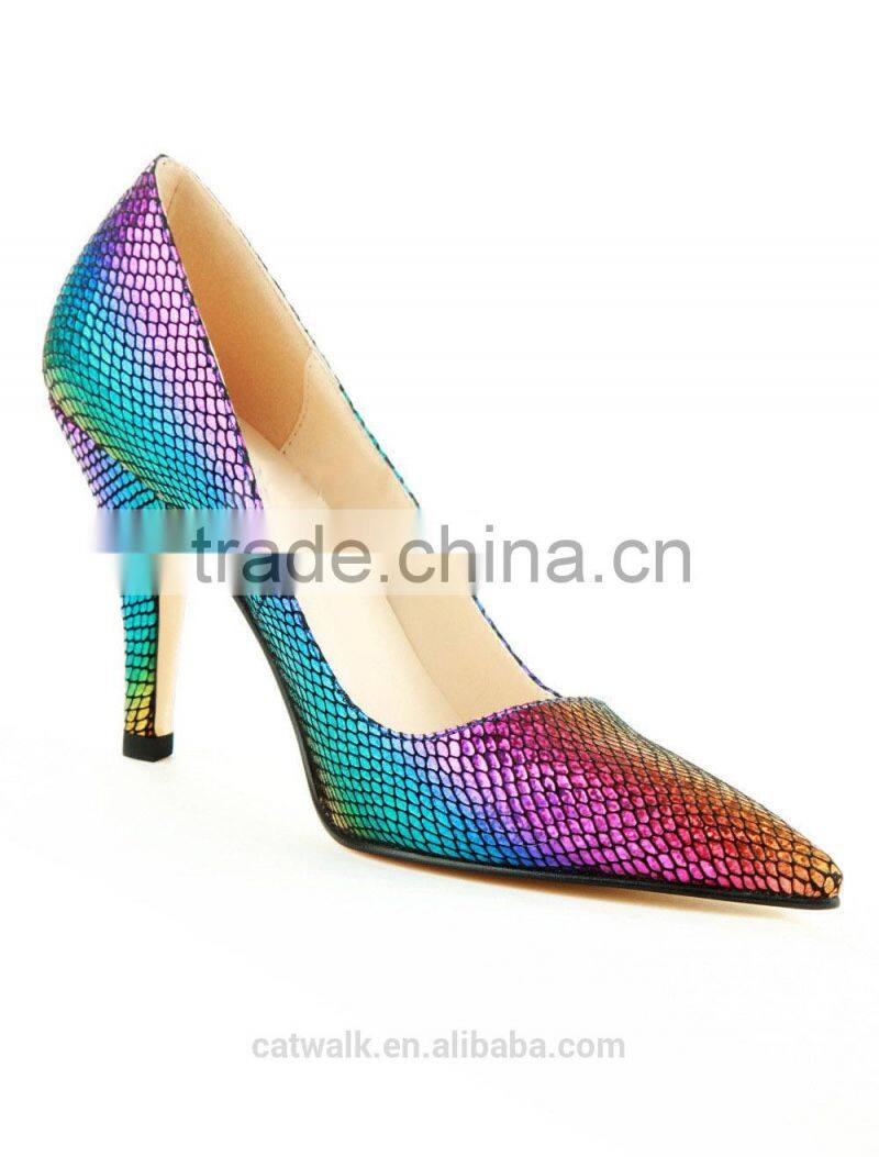 Hot design italian women high heel dress shoes All kinds of women high heel shoes Colorful shoes for women