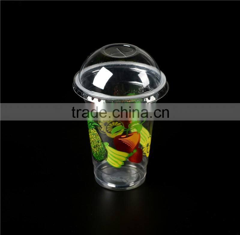 High quality Plastic Blowing Molding Hot sale recyclable Plastic cup with dome lid