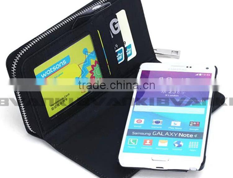 Fast Moving Items From China Smart Phone Wallet With Mobile Stand Leather For Samsung Galaxy Note 4 Phones,Mobile Phone Set New