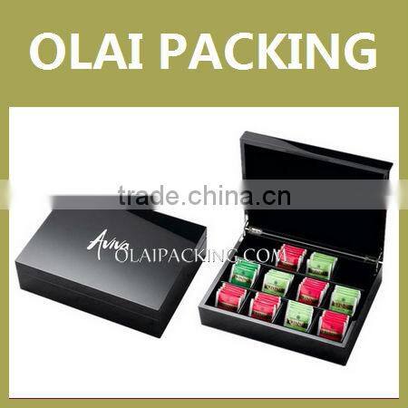 Unpainted Tea Gift Box,Wooden Tea Bag Case,Personalized Tea Bag Box