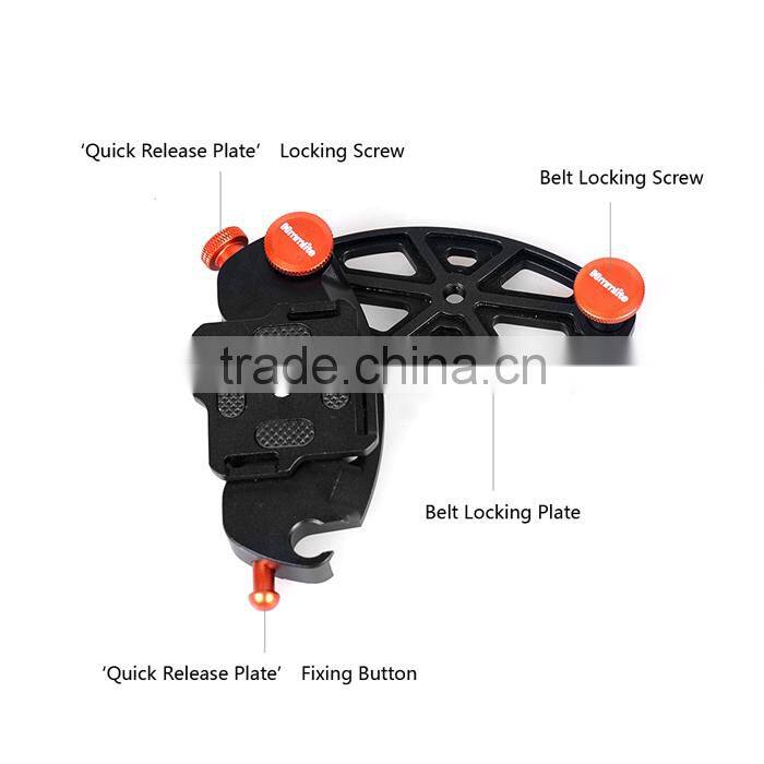 Commlite 1/4" Camera Waist Holster Quick Hunter Shoot Belt Buckle Button Fast Load Loading