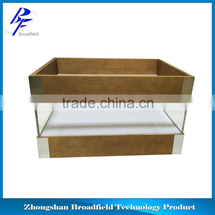 2015 wooden ice bucket ice bucket LED ice bucket logo printing