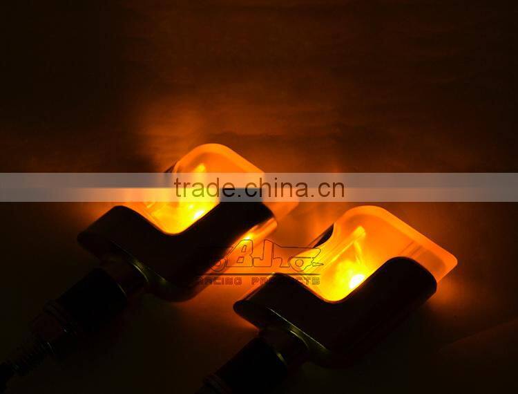 BJ-SL-058 New arrival black housing universal amber LED motorcycle turn signal lights