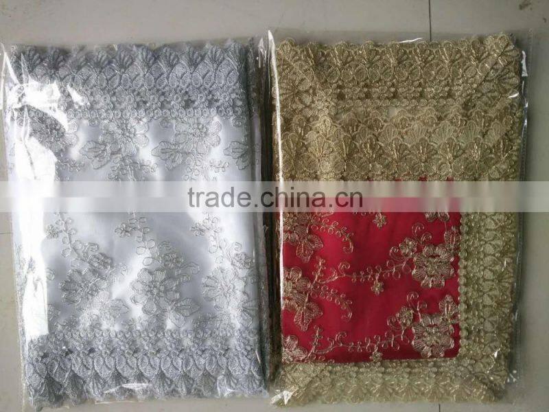 gold tablecloth for wedding /party