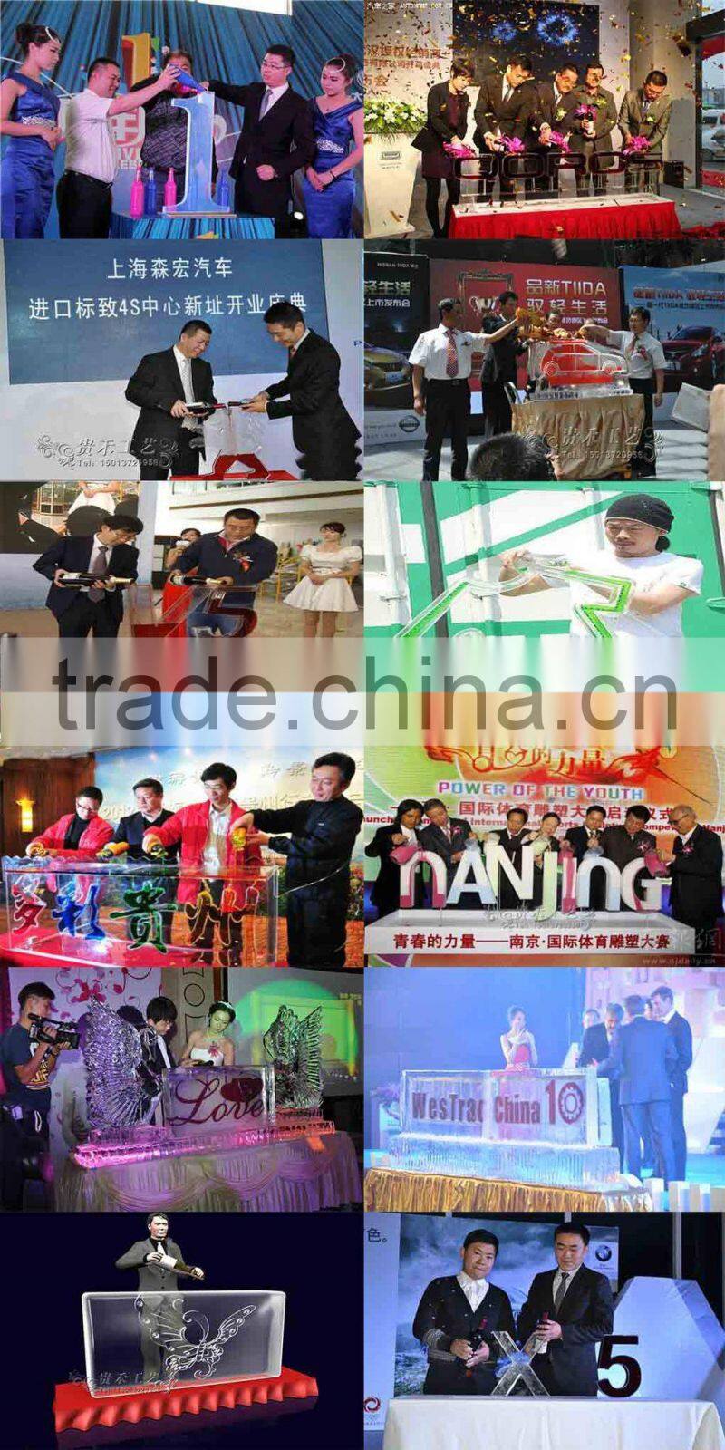 Celebration LED light clear acrylic podium commercial furniture