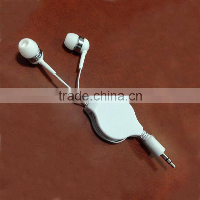 2014 new products best quality retractable earphones from Shenzhen factory XTY-02