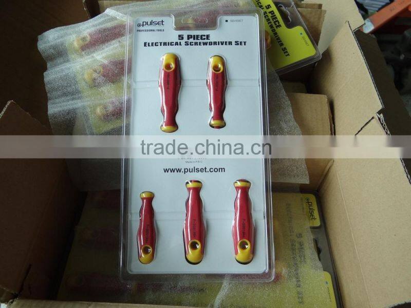 5pcs slotted and phillips screwdriver set